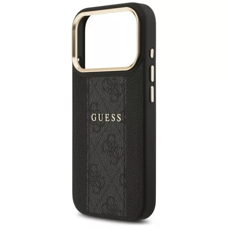 Guess 4G Stripe Cover MagSafe per iPhone 17 Pro Max nero