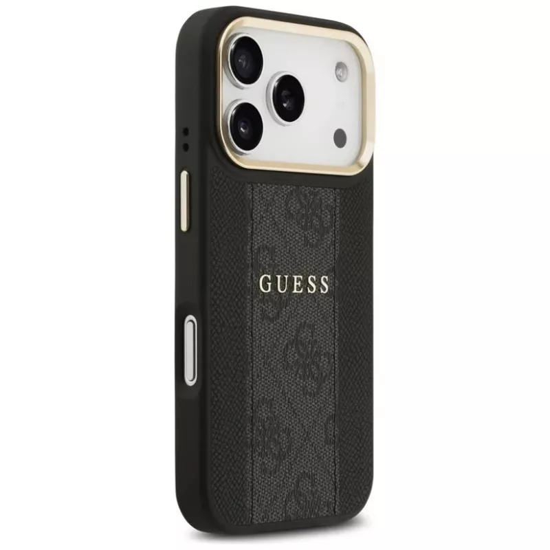 Guess 4G Stripe Cover MagSafe per iPhone 17 Pro Max nero