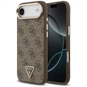 Guess 4G Triangle Logo Cover MagSafe per iPhone Air, marrone/oro