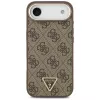 Guess 4G Triangle Logo Cover MagSafe per iPhone Air, marrone/oro