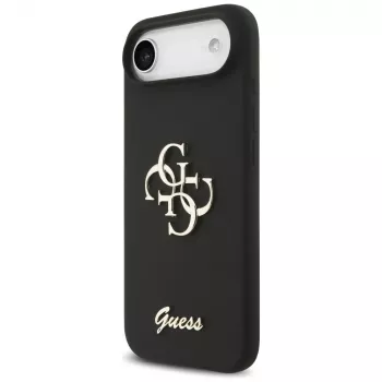 Guess Silicone Big 4G Script Cover per iPhone Air - nero