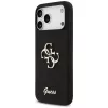 Guess Silicone Big 4G Script Cover per iPhone 17 Pro Max, nero