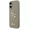 Guess Silicone Big 4G Script Cover per iPhone 17 - marrone