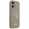 Guess Silicone Big 4G Script Cover per iPhone 17 - marrone