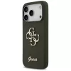Guess Silicone Big 4G Script Cover per iPhone 17 Pro Max khaki
