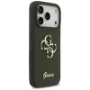 Guess Silicone Big 4G Script Cover per iPhone 17 Pro Max khaki