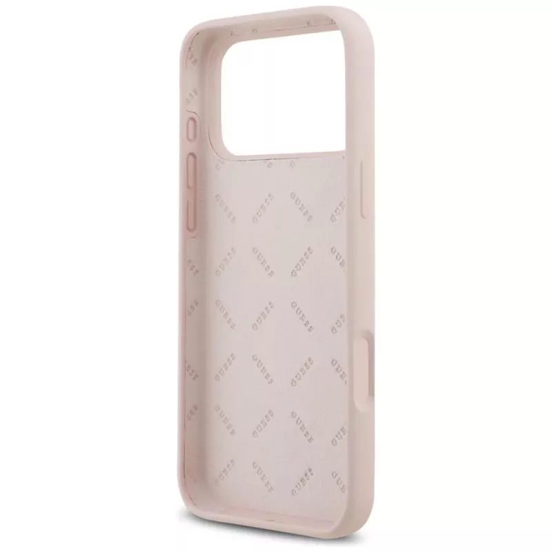 Guess Silicone Big 4G Script Cover per Apple iPhone 17 Pro Max - rosa
