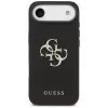 Guess Grained Big 4G & Classic Logo Cover per iPhone Air, nero