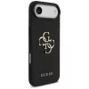 Guess Grained Big 4G & Classic Logo Cover per iPhone Air, nero