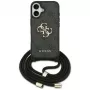 Guess 4G Big Logo Cord Strap Crossbody Cover per Apple iPhone 17, nero
