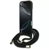 Guess 4G Big Logo Cord Strap Crossbody Cover per Apple iPhone 17, nero