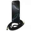 Guess 4G Big Logo Cord Stap Crossbody Cover per iPhone Air, nero