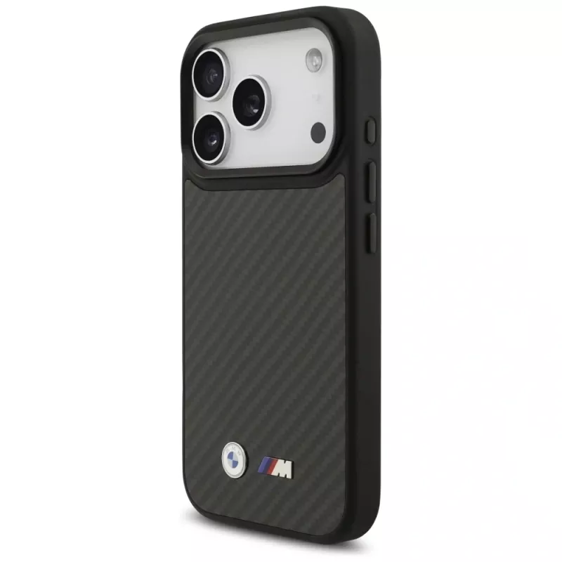 Custodia MagSafe BMW M Kevlar Matt per Apple iPhone 17 Pro nero