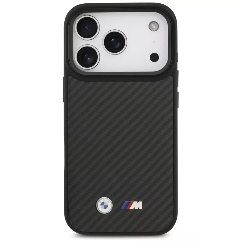 Custodia MagSafe BMW M Kevlar Matt per Apple iPhone 17 Pro nero