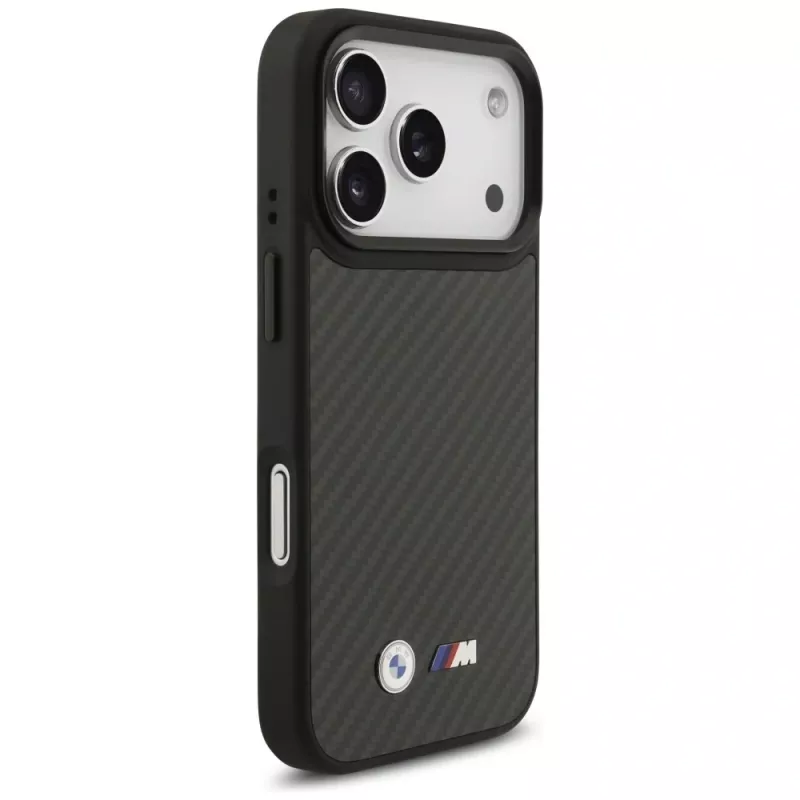 Custodia MagSafe BMW M Kevlar Matt per Apple iPhone 17 Pro nero