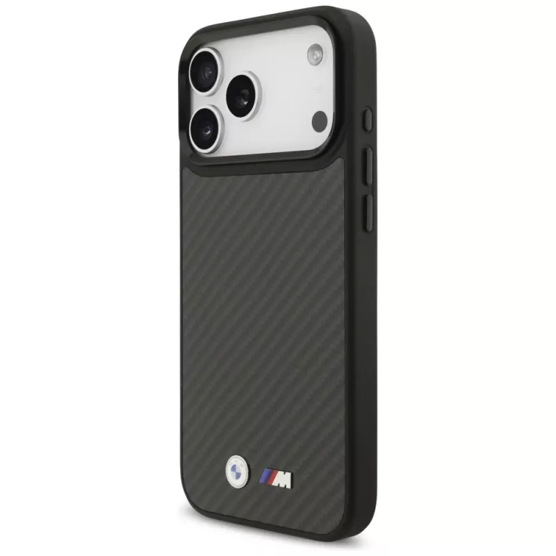 Custodia MagSafe BMW M Kevlar Matt per iPhone 17 Pro Max nero