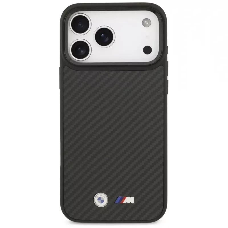 Custodia MagSafe BMW M Kevlar Matt per iPhone 17 Pro Max nero