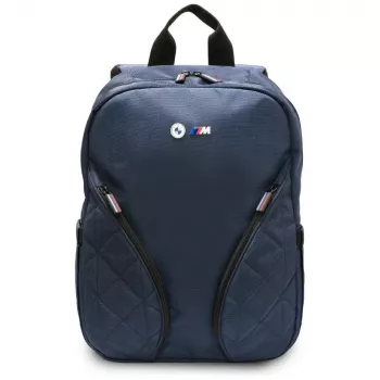 Zaino per laptop BMW in nylon 16 pollici blu navy