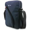 Borsa a tracolla BMW in nylon con tasche e logo in metallo, 10 pollici, blu navy