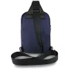 Borsa per telefono a tracolla BMW in nylon con tasca e logo in metallo blu navy