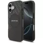 Custodia Mercedes AMG Double Layer trasparente Rhombs MagSafe per iPhone 17, nero/rosso