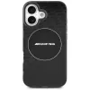 Custodia Mercedes AMG Double Layer trasparente Smoked MagSafe per iPhone 17, nero