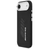 Custodia in silicone Mercedes-AMG Oversize Rhombs MagSafe per iPhone Air, nero