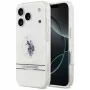 U.S. POLO ASSN. Custodia US Polo DH and Bottom Stripe Logo MagSafe per iPhone 17 Pro Bianco