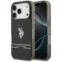 U.S. POLO ASSN. Custodia US Polo DH and Bottom Stripe Logo MagSafe per iPhone 17 Pro Nero