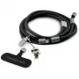 Cavo USB-C a USB-C Karl Lagerfeld Ikonik Charm con lanyard, 1,2 m, nero