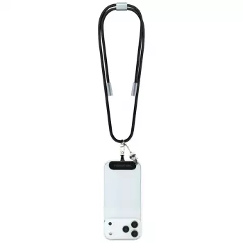 Cavo USB-C a USB-C Karl Lagerfeld Ikonik Charm con lanyard, 1,2 m, nero