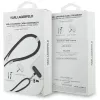 Cavo USB-C a USB-C Karl Lagerfeld Ikonik Charm con lanyard, 1,2 m, nero