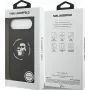 Custodia in silicone KARL LAGERFELD Karl & Choupette Ring MagSafe per Apple iPhone Air - nero