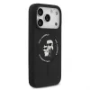 Custodia in silicone KARL LAGERFELD Karl & Choupette Ring MagSafe per Apple iPhone 17 Pro nero