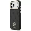 Custodia MagSafe Guess 4G Strass Logo & Big Strap Metal Buttons per iPhone 17 Pro Max nero