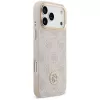 Custodia MagSafe Guess 4G Strass Logo & Big Strap Metal Buttons per Apple iPhone 17 Pro Max rosa