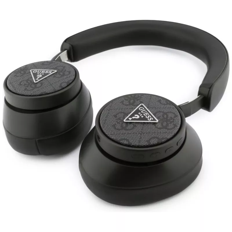 Cuffie over-ear wireless Guess 4G Triangle Logo Bluetooth 5.4 ENC nero