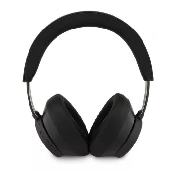 Cuffie over-ear Bluetooth Guess ENC Saffiano Triangle Logo nero