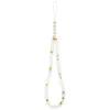 Custodia MagSafe Guess IML Glitter Pearl Strap per iPhone 17 Pro, trasparente