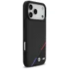 Custodia MagSafe BMW M Carbon Tricolor Line per iPhone 17 Pro Max nero