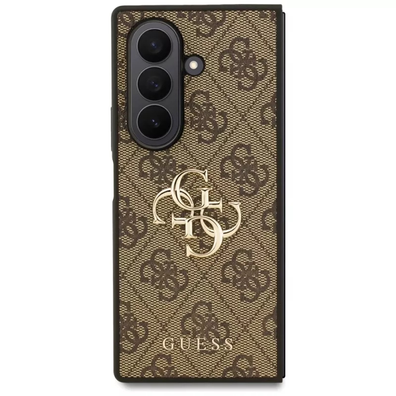 Custodia Guess Big 4G Logo Classic per Samsung Galaxy Z Fold7, marrone