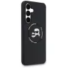 Custodia MagSafe Karl Lagerfeld Silicone Karl & Choupette Heads per Samsung Galaxy S25 FE nero