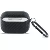 BMW Carbon Metal Logo Custodia protettiva per Apple AirPods Pro 3, nero