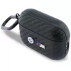 BMW Carbon Metal Logo Custodia protettiva per Apple AirPods Pro 3, nero