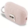 KARL LAGERFELD Monogram Karl Head Custodia per AirPods Pro 3, rosa