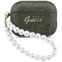 Custodia Guess Glitter Pearl Strap per AirPods Pro 3, cachi