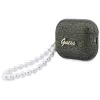 Custodia Guess Glitter Pearl Strap per AirPods Pro 3, cachi