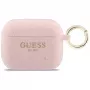 Custodia in silicone Guess Glitter Ring per AirPods Pro 3, rosa