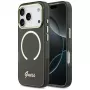 Guess IML Script Metal Custodia MagSafe per Apple iPhone 17 Pro Max nero