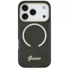 Guess IML Script Metal Custodia MagSafe per Apple iPhone 17 Pro Max nero